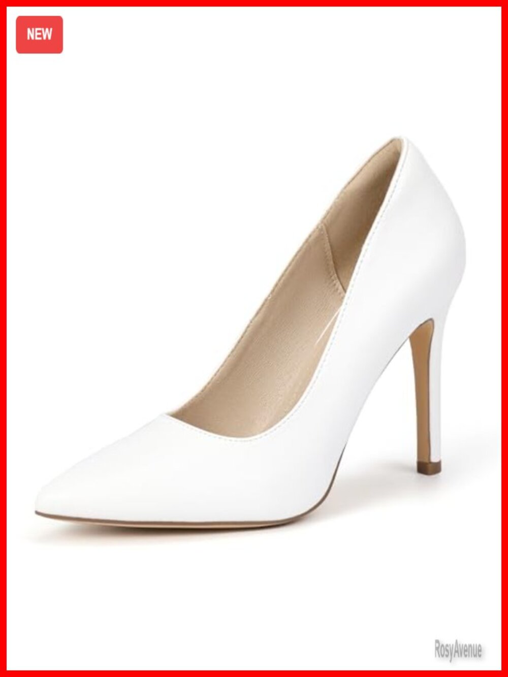 IDIFU Women's Pointed Toe Stiletto Pump Heels 4 Inch Business Casual